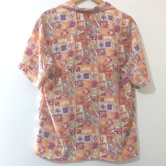 5/$20 Vintage Fiji Sport Button Down Top Size Large - Picture 4 of 4